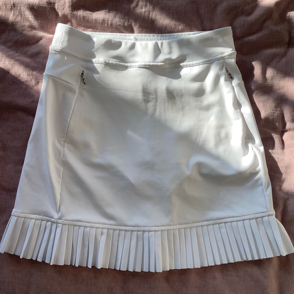 Golf White Pleated Skort